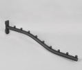 Кронштейн изогнутый 19 мм черный 9 шариков BLACK P 